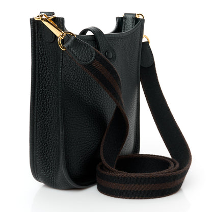Hermes Taurillon Clemence Amazone Evelyne TPM Black Ebene 3 of 11