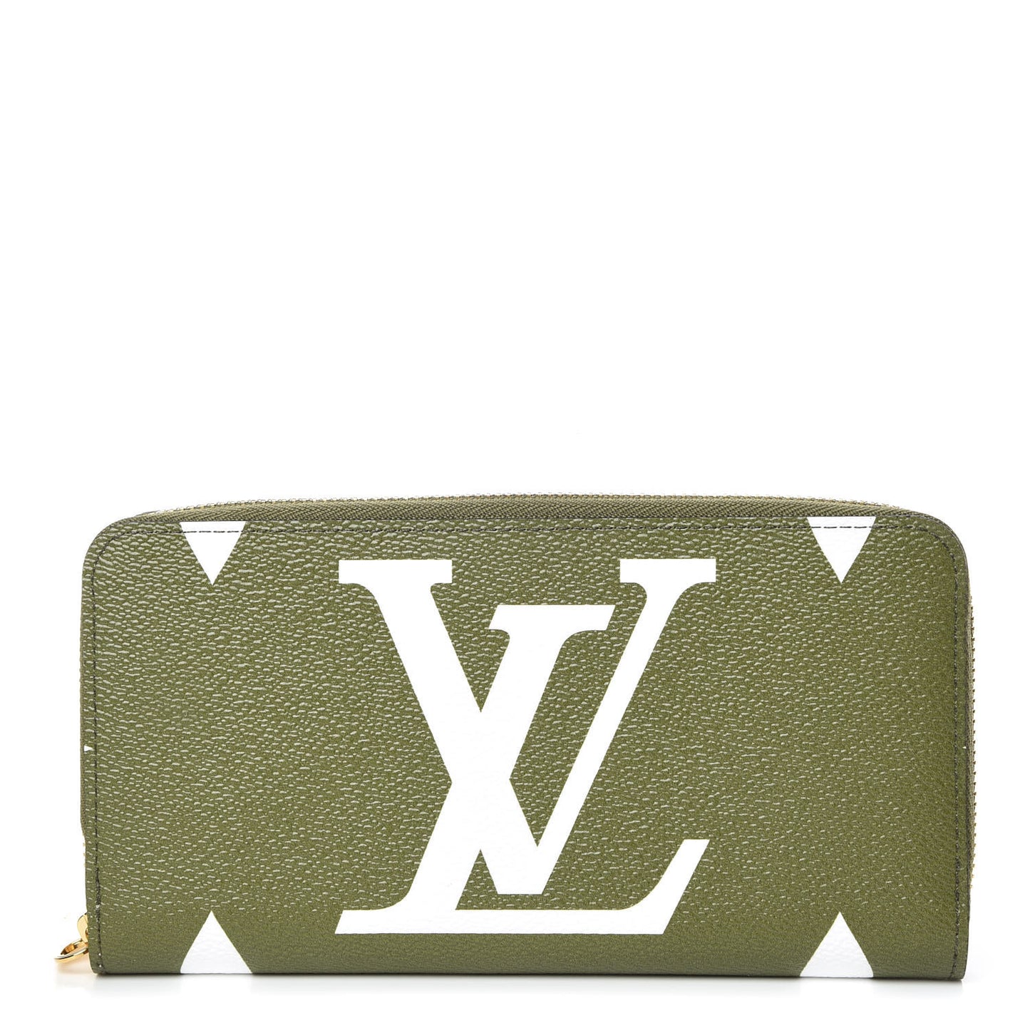 Monogram Giant Zippy Wallet Kaki White
