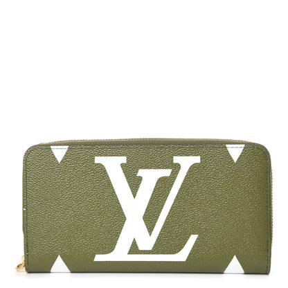 Louis Vuitton Monogram Giant Zippy Wallet Kaki White 1 of 10