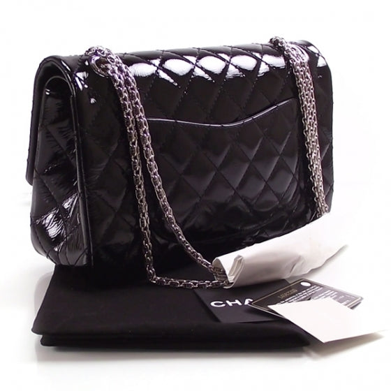 Chanel Patent Reissue Double Flap Black 3 of 9