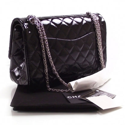 Chanel Patent Reissue Double Flap Black 3 of 9