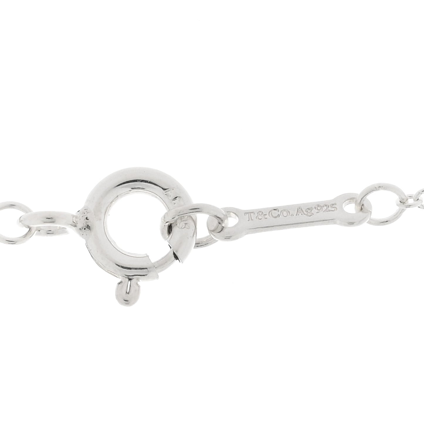 Sterling Silver Pearl Paloma Picasso Olive Leaf Drop Pendant Necklace
