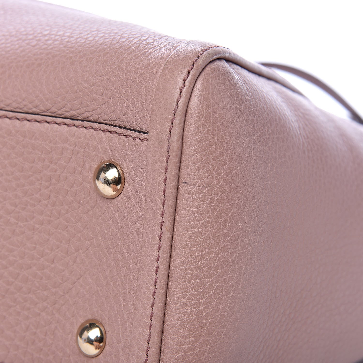 Gucci Pebbled Calfskin Small Soho Top Handle Bag Light Pink 10 of 11