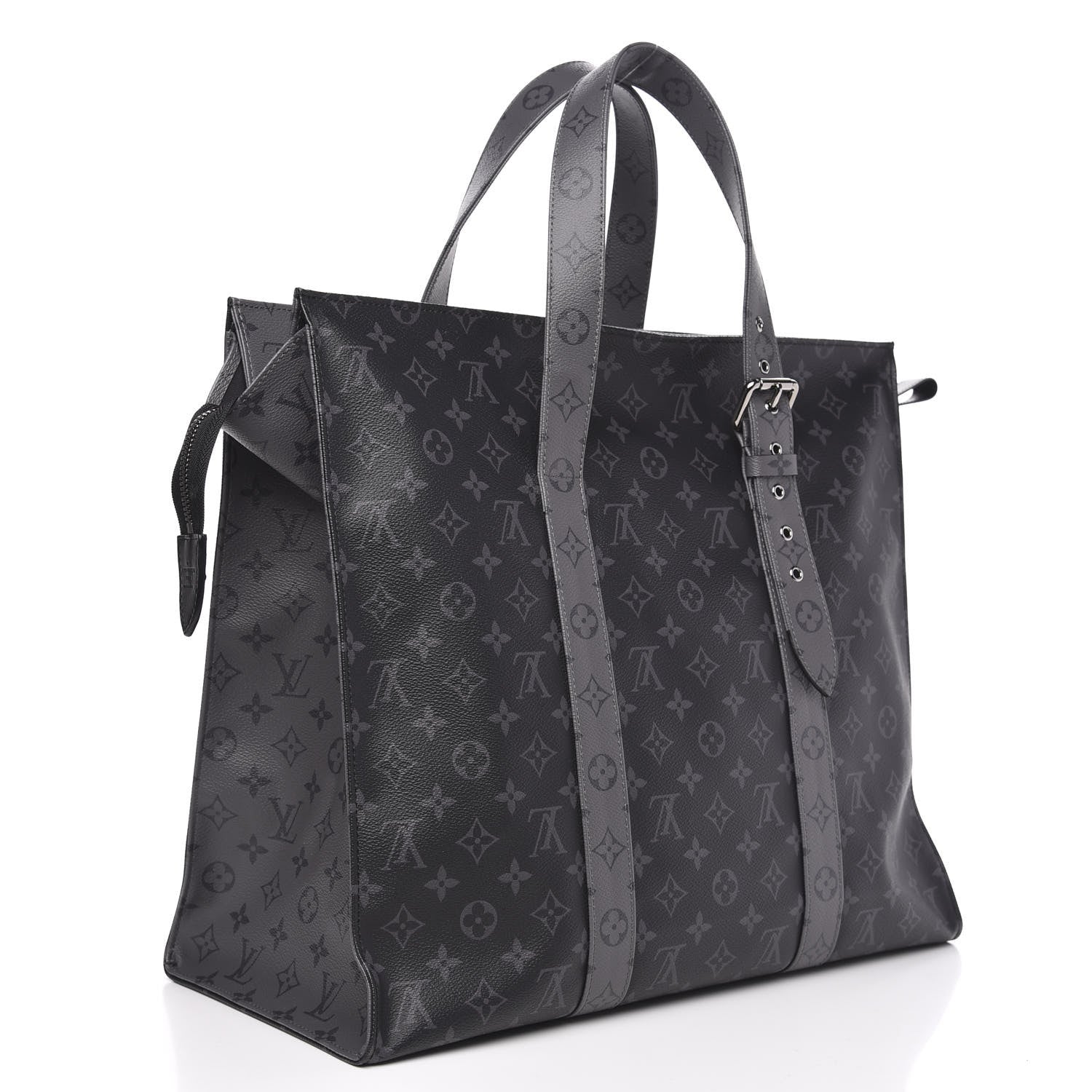 Louis Vuitton Monogram Eclipse Cabas Zippe GM Black 2 of 8