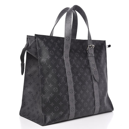 Louis Vuitton Monogram Eclipse Cabas Zippe GM Black 2 of 8