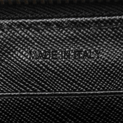 Prada Saffiano Metal Zip Around Wallet Nero Black 7 of 7