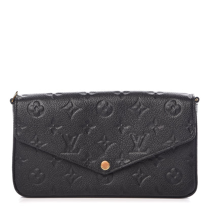 Louis Vuitton Empreinte Pochette Felicie Chain Wallet Black 1 of 7