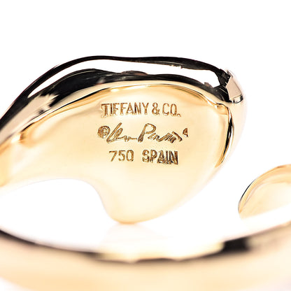 Tiffany 18K Yellow Gold Diamond Elsa Peretti Full Heart Ring 54 6.75 5 of 5