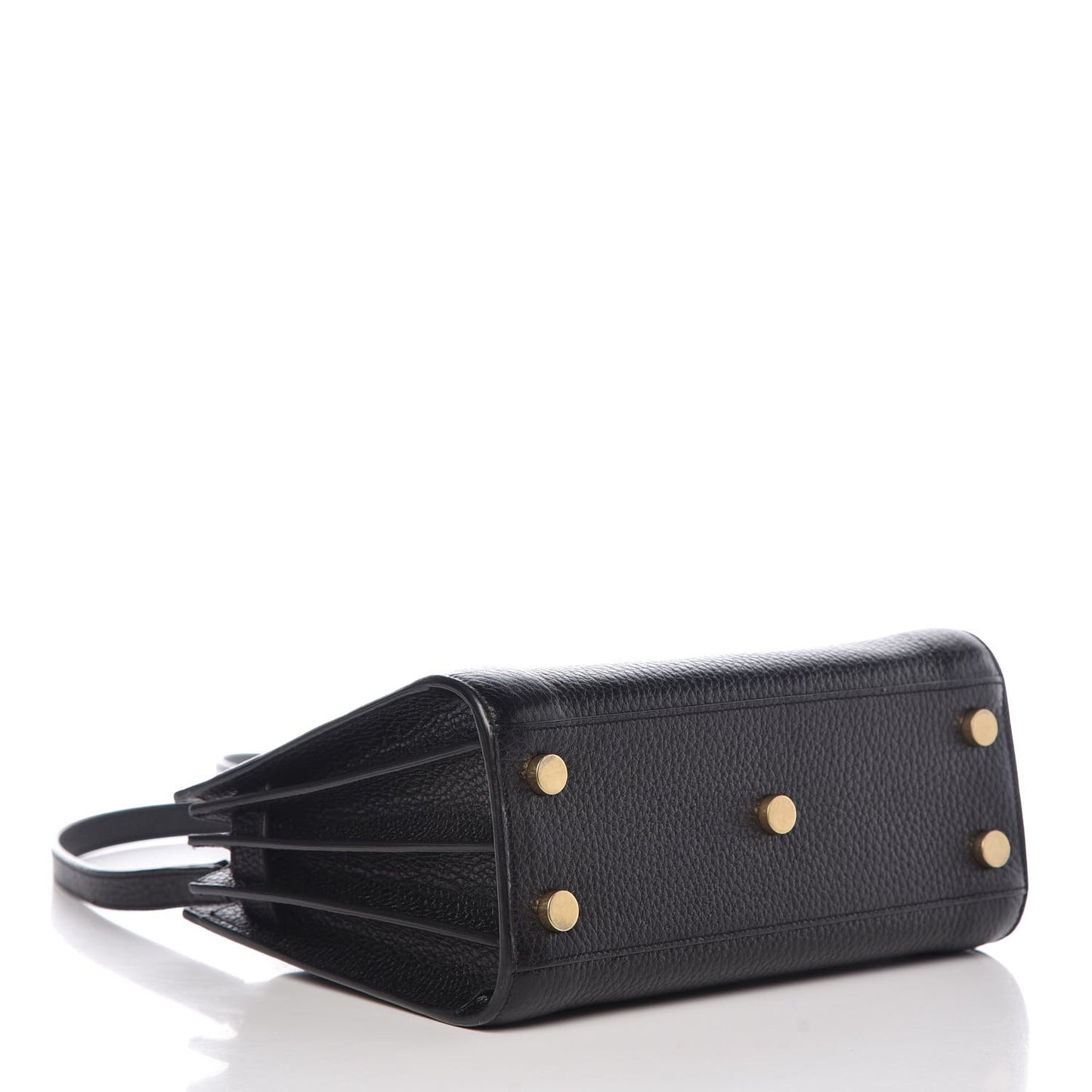 Grained Calfskin Nano Sac De Jour Black
