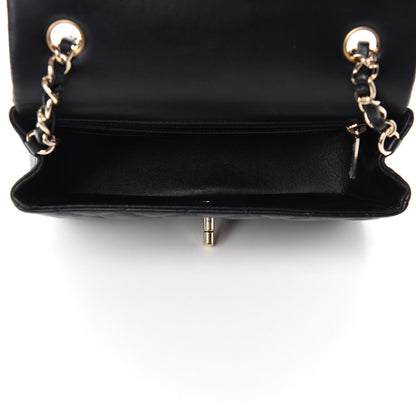 Chanel Lambskin Quilted Mini Rectangular Flap Black 5 of 11