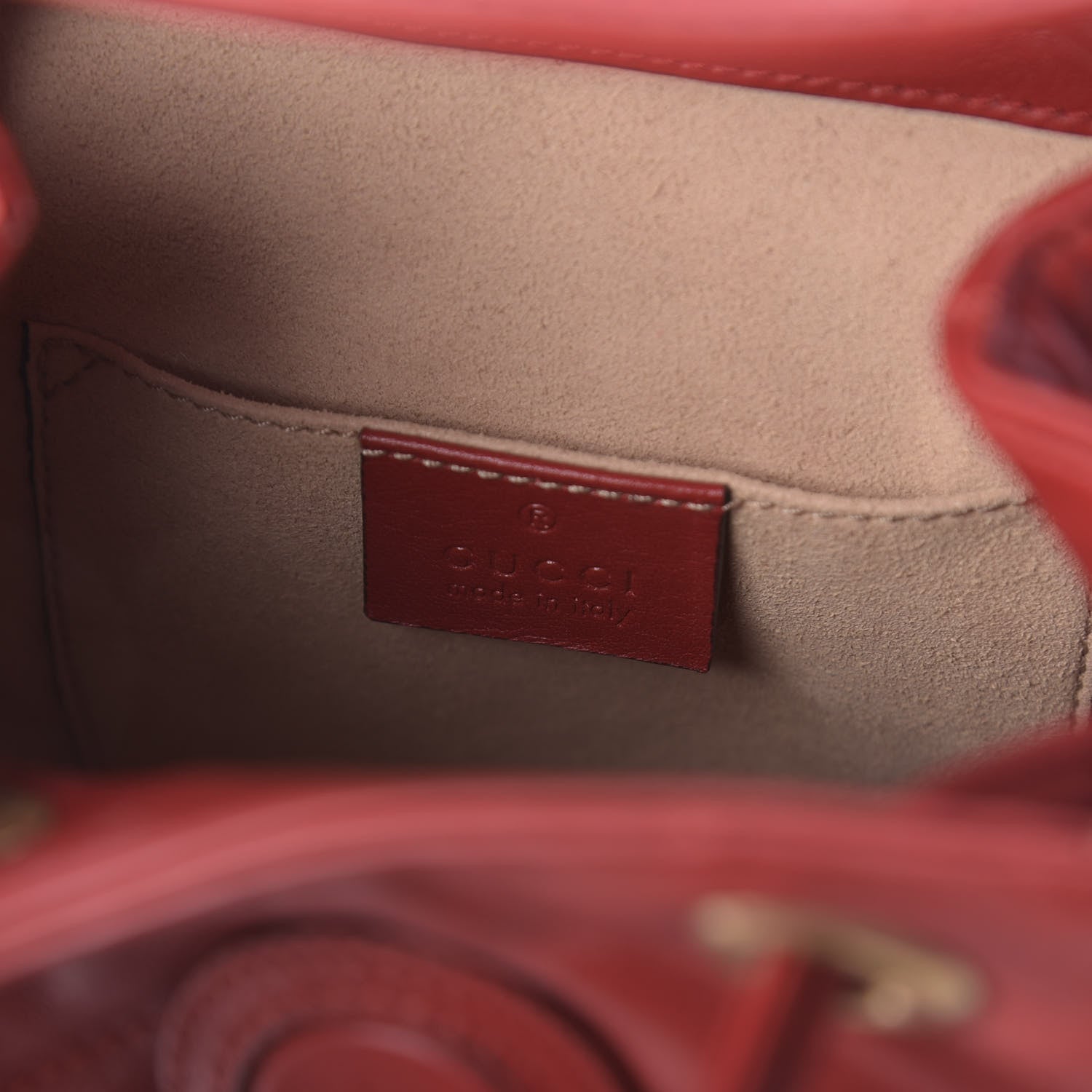 Gucci Calfskin Matelasse GG Marmont Flap Backpack Hibiscus Red 7 of 9
