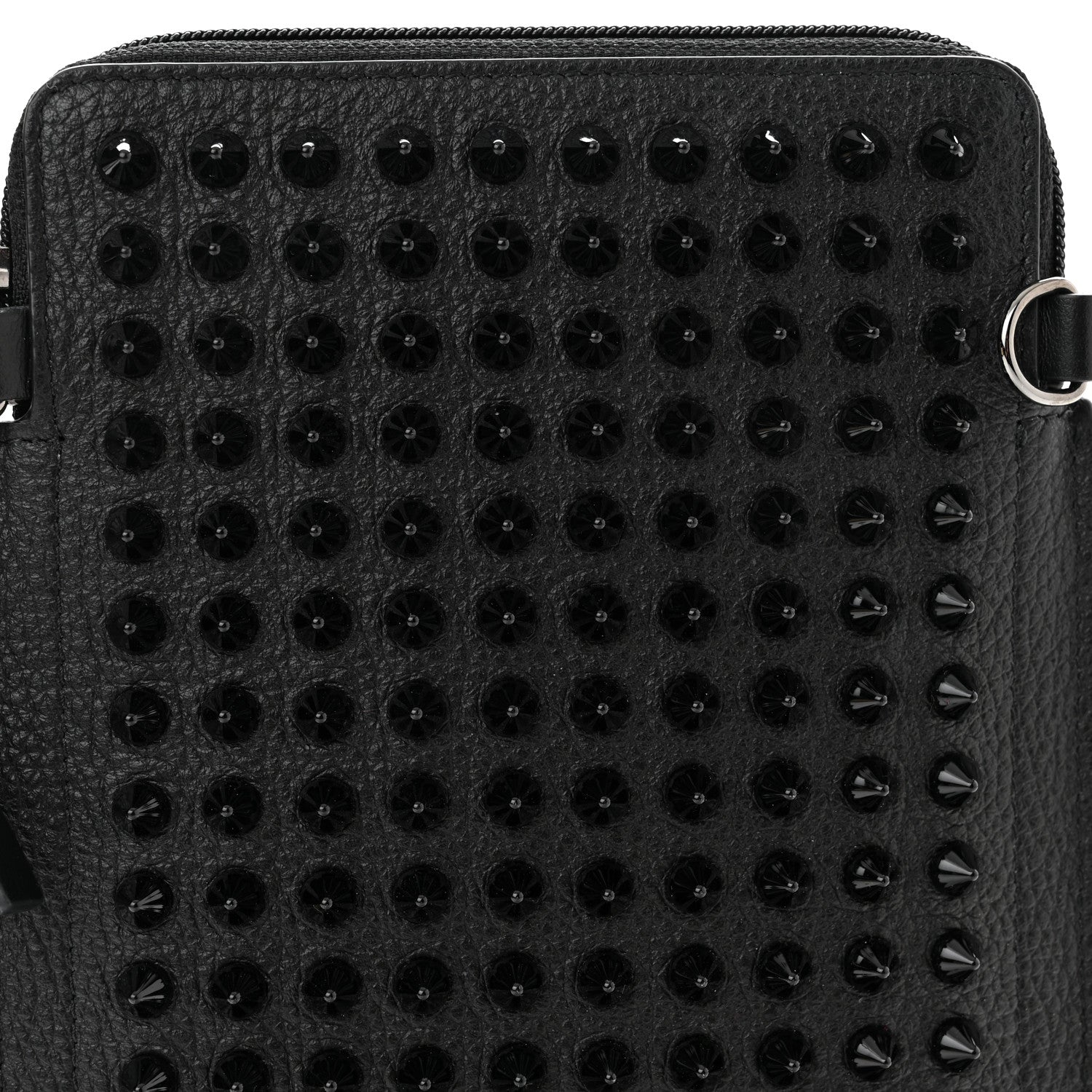Christian Louboutin Empire Calfskin Spikes Loubilab Clutch Black 7 of 9