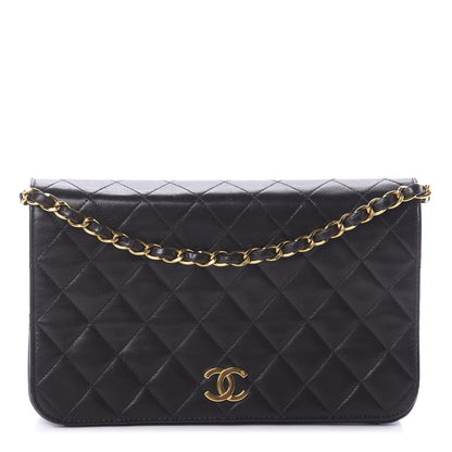 Chanel Lambskin Quilted Small Single Flap Bag Black 1 of 9