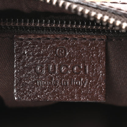 Gucci Monogram Web Medium Half Moon Hobo Dark Brown 6 of 10