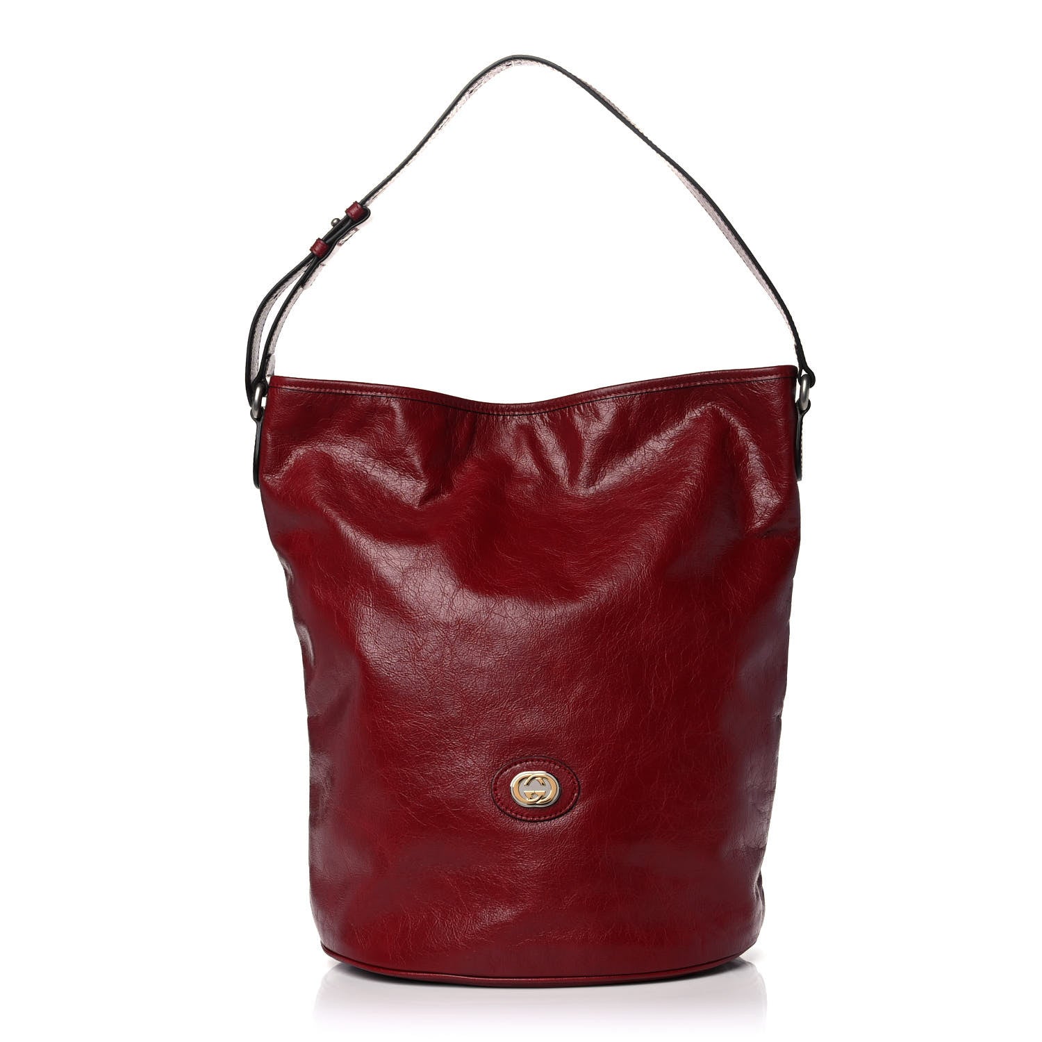Gucci Fluffy Calfskin Morpheus Hobo Shoulder Bag Red 1 of 11