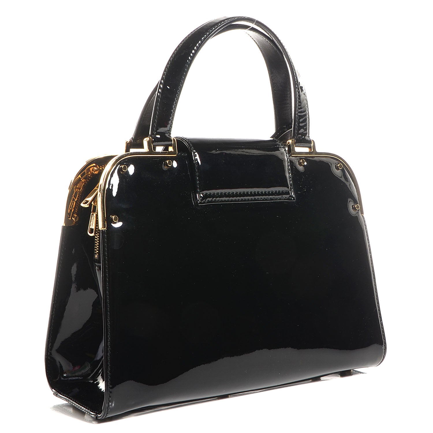 Saint Laurent Patent Small Uptown Black 3 of 8