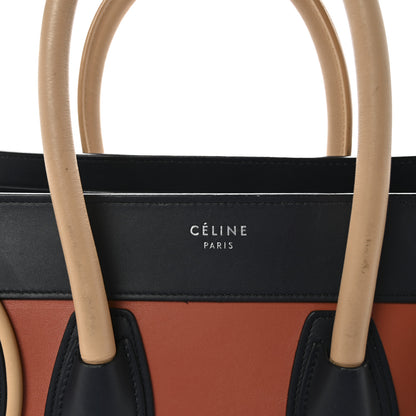 Celine Smooth Calfskin Micro Tri-Color Luggage Brick 6 of 8