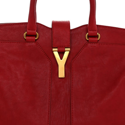 Saint Laurent Sheepskin Medium Cabas ChYc Red 8 of 10