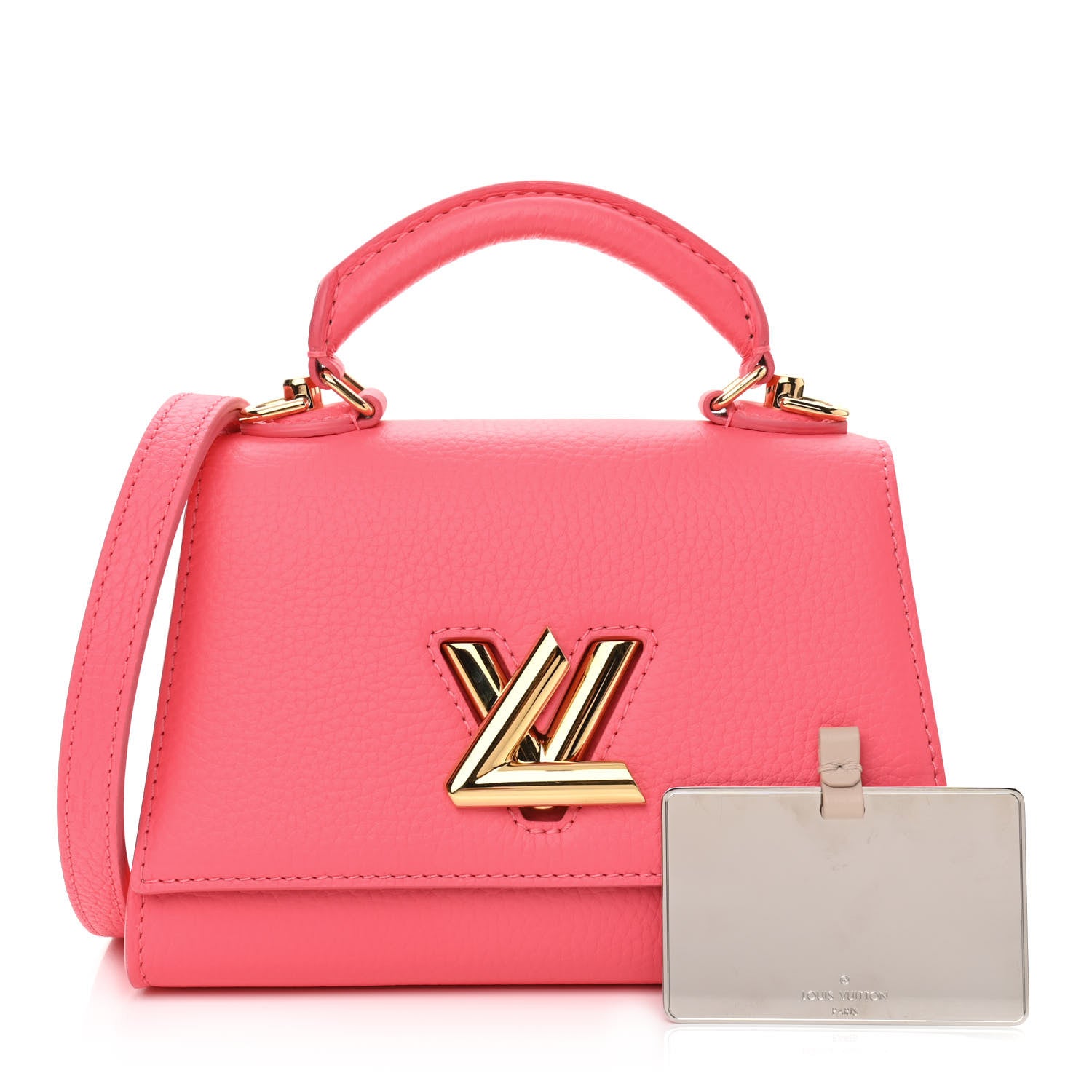 Louis Vuitton Taurillon Twist One Handle BB Dragon Fruit 1 of 9