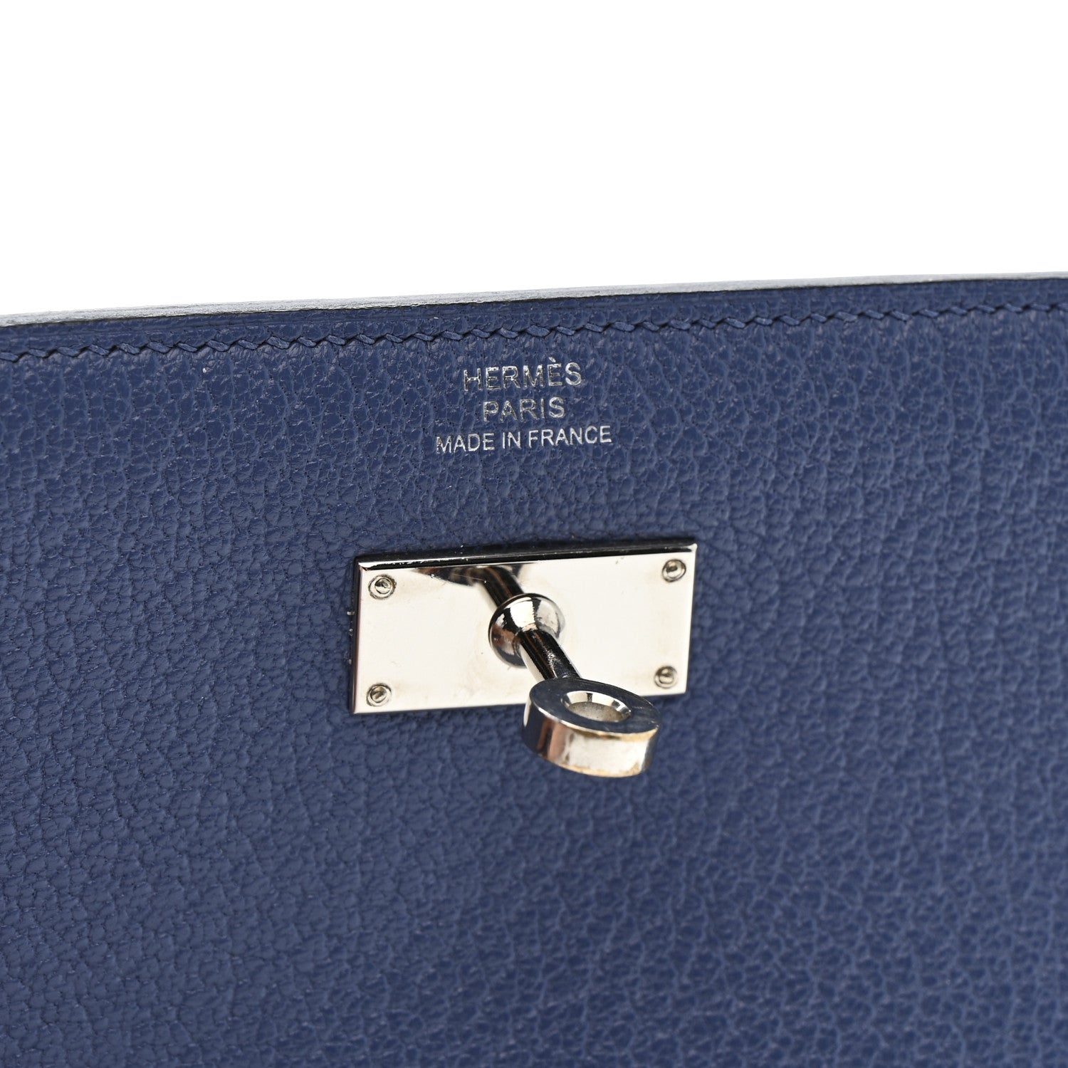 Hermes Chevre Mysore Medium Kelly Wallet Bleu Agate 6 of 9