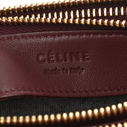 Celine Lambskin Large Trio Crossbody Bag Burgundy 6 of 11
