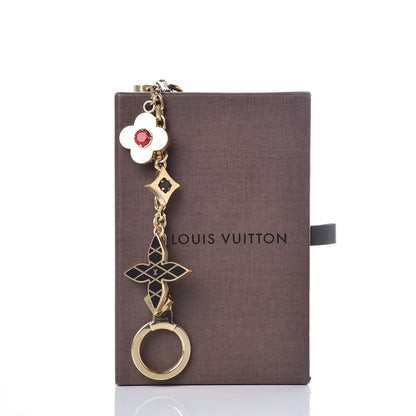 Louis Vuitton Malletage Flowers Bag Charm Key Holder 7 of 7