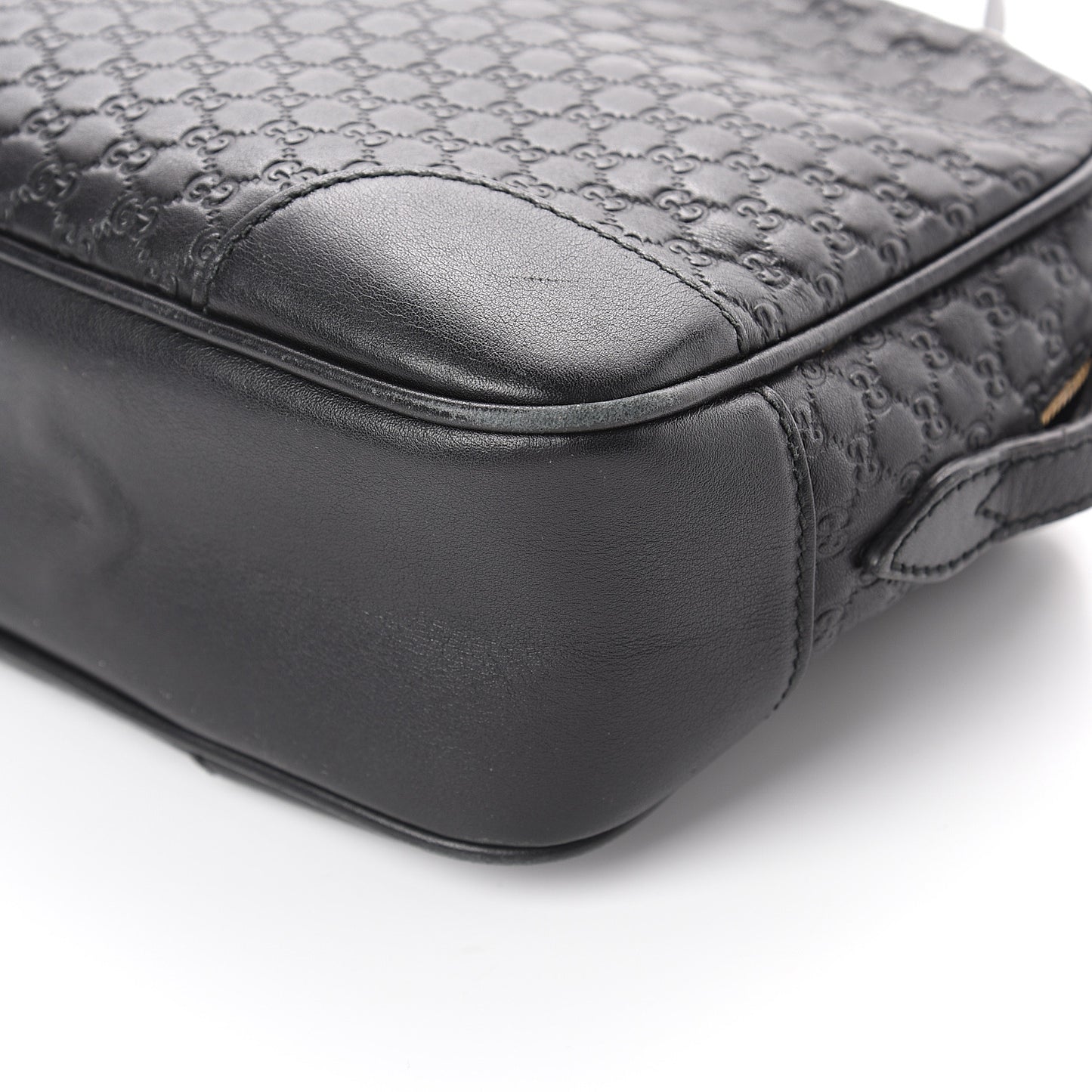Microguccissima Mini Bree Messenger Bag Black