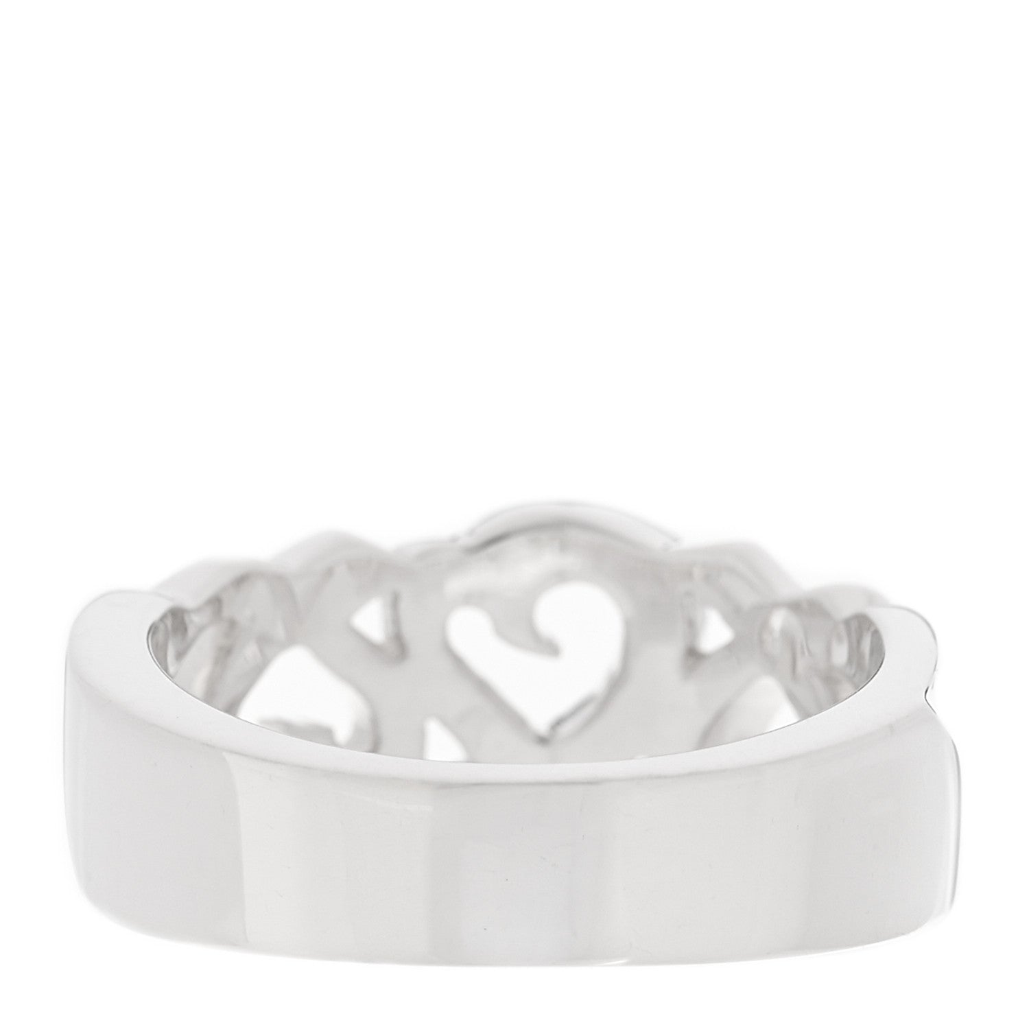 Tiffany Sterling Silver Paloma Picasso Loving Heart Band Ring 54 7 3 of 4