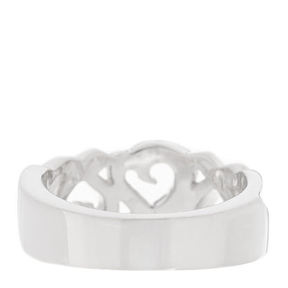 Tiffany Sterling Silver Paloma Picasso Loving Heart Band Ring 54 7 3 of 4