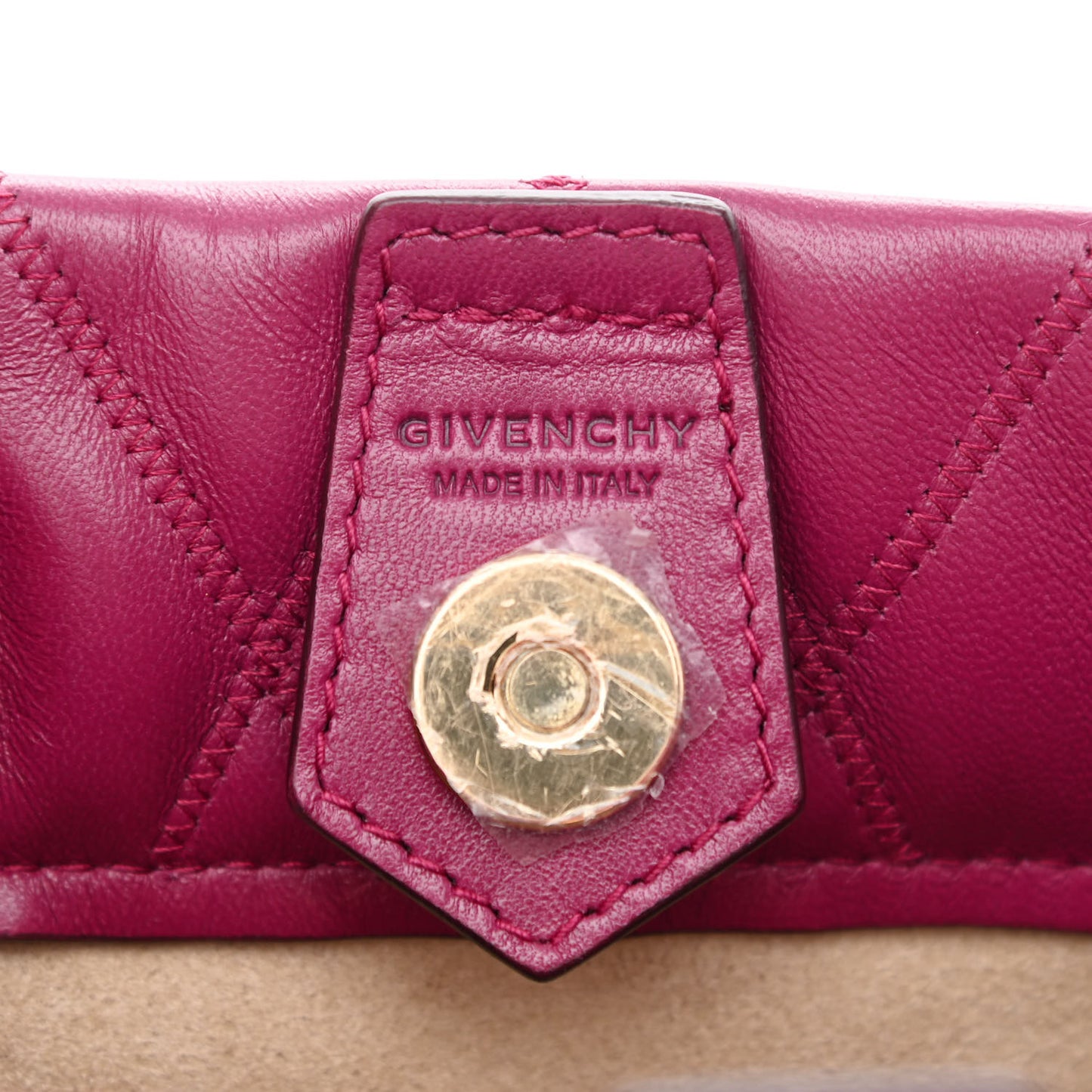 Lambskin Quilted Mini GV Bucket Bag Orchid Purple
