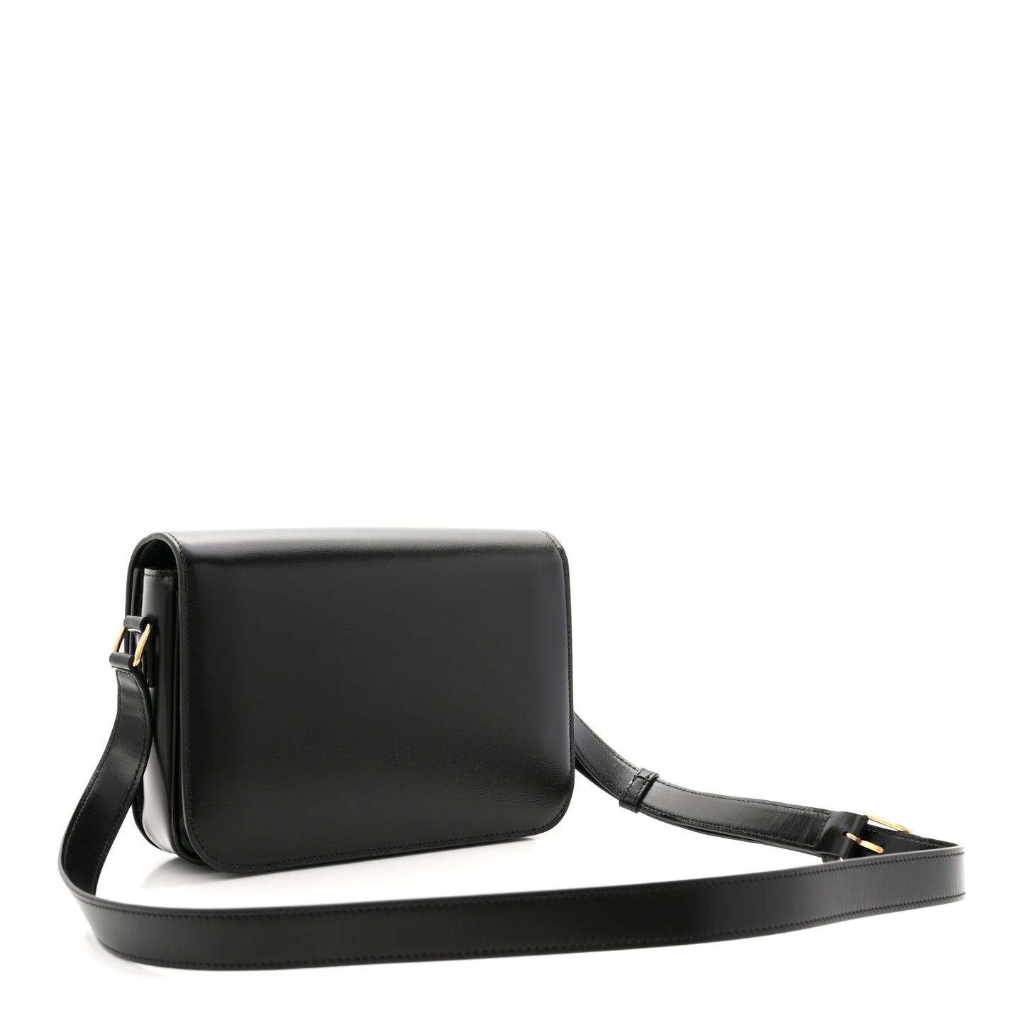 Shiny Calfskin Medium Triomphe Black