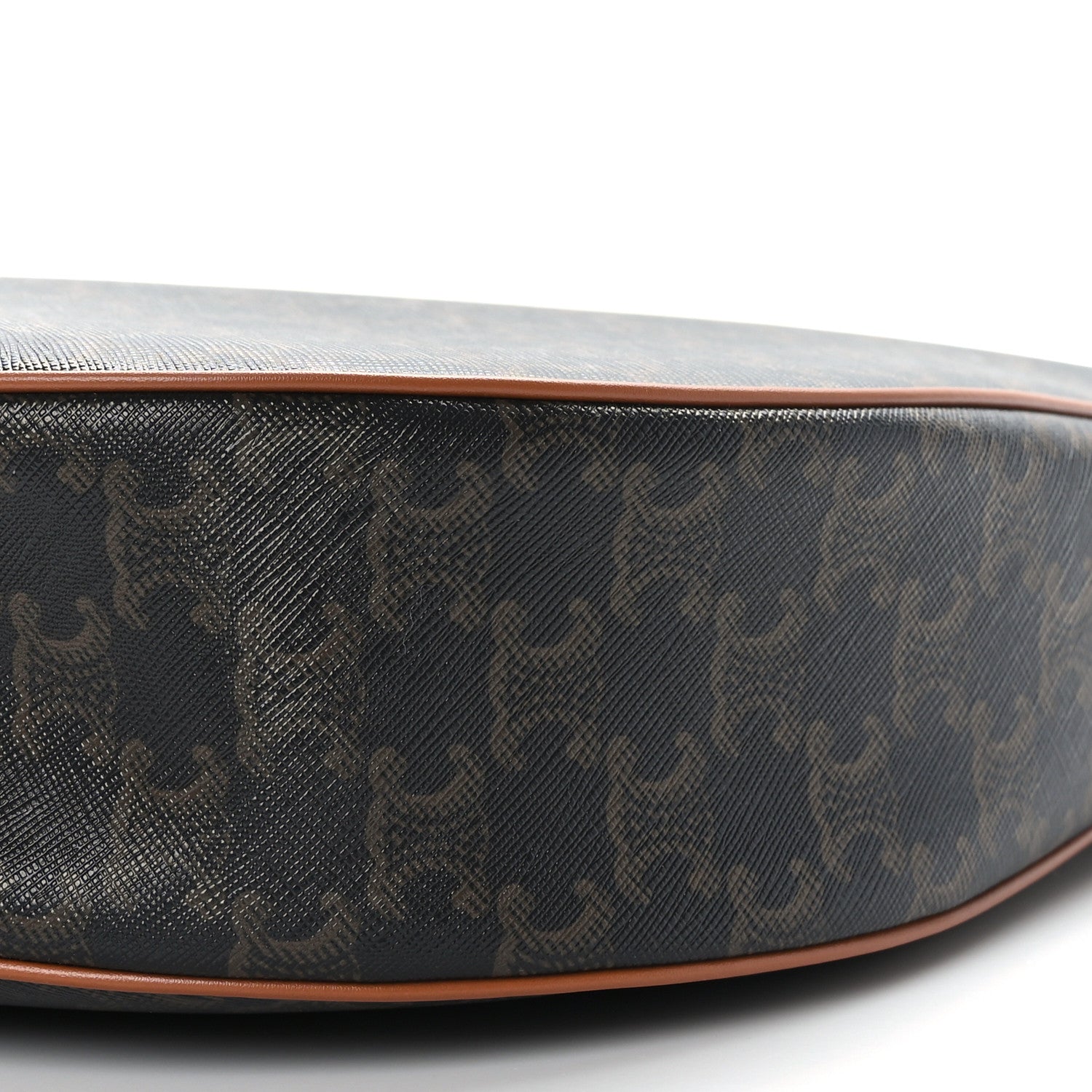 Celine Calfskin Triomphe Canvas Heloise Shoulder Bag Tan 8 of 8