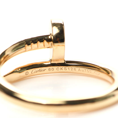 Cartier 18K Yellow Gold Juste Un Clou Ring 60 9 4 of 5