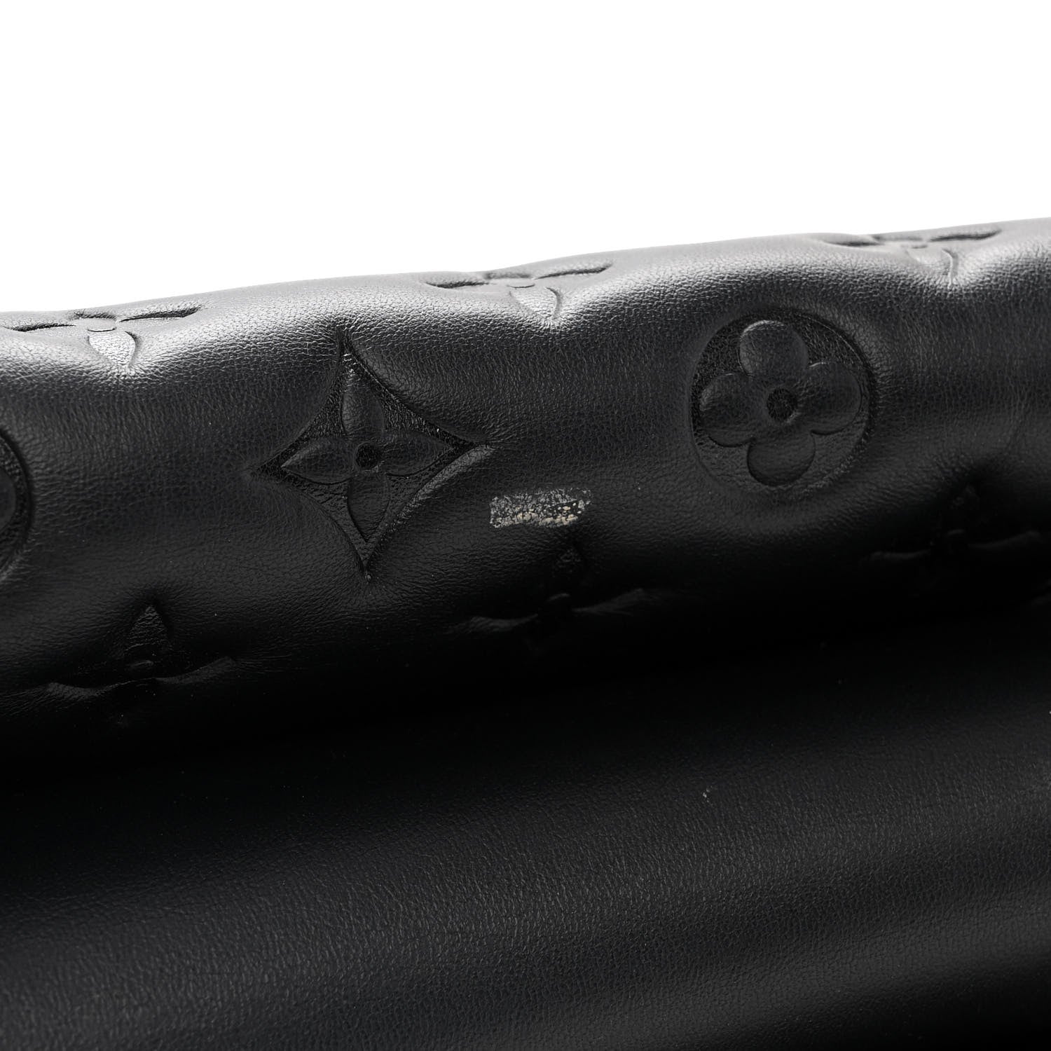 Louis Vuitton Lambskin Embossed Monogram Coussin PM Black 10 of 15