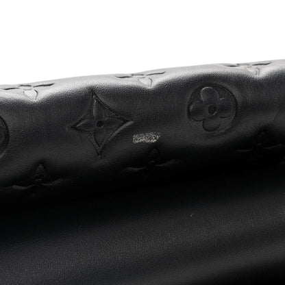 Louis Vuitton Lambskin Embossed Monogram Coussin PM Black 10 of 15