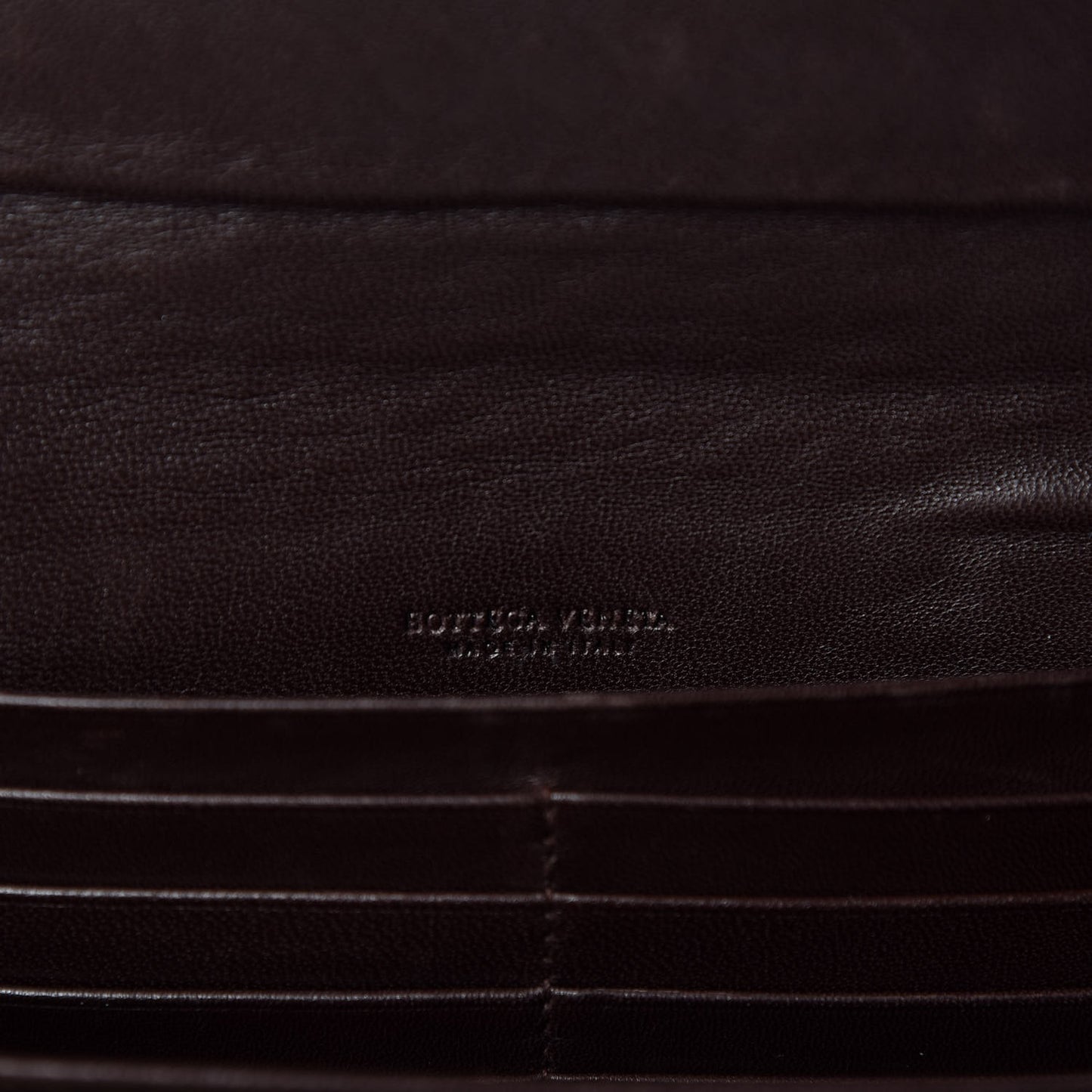 Metallic Nappa Intrecciato Ayers Continental Wallet Brown