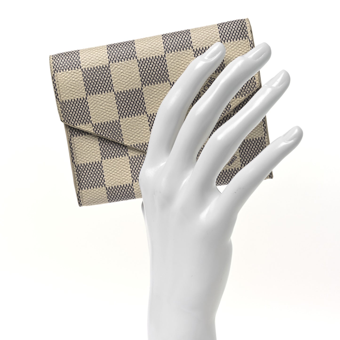 Damier Azur Victorine Wallet Rose Ballerine