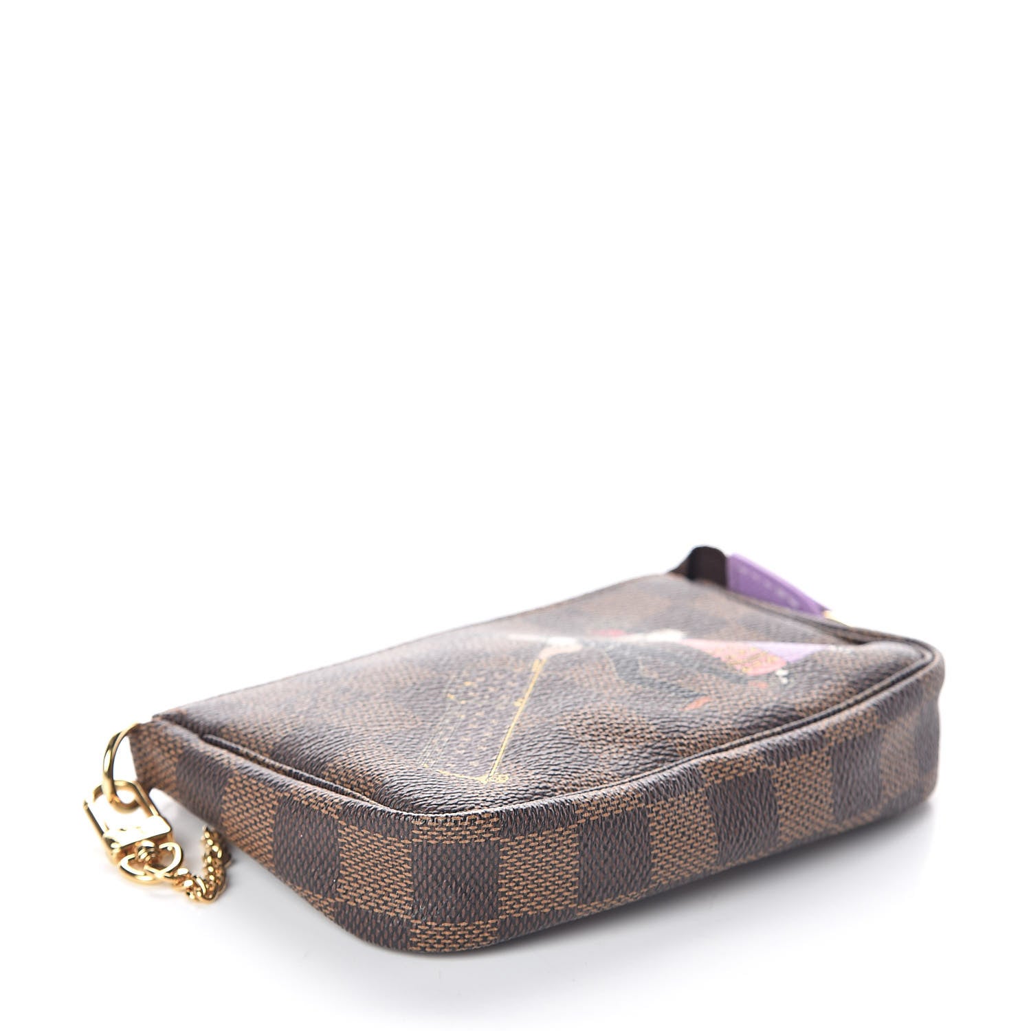 Louis Vuitton Monogram Illustre Mini Pochette Accessories Violet 4 of 6