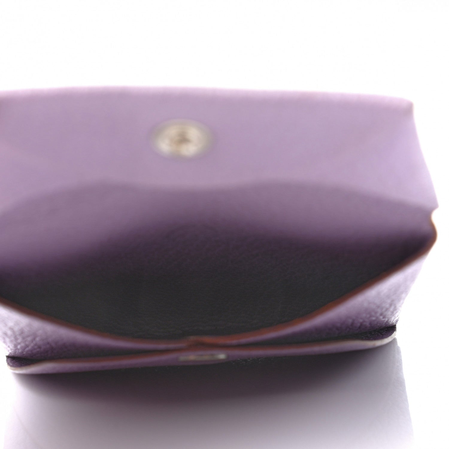 Hermes Chevre Mysore Bastia Coin Purse Lilac 5 of 8