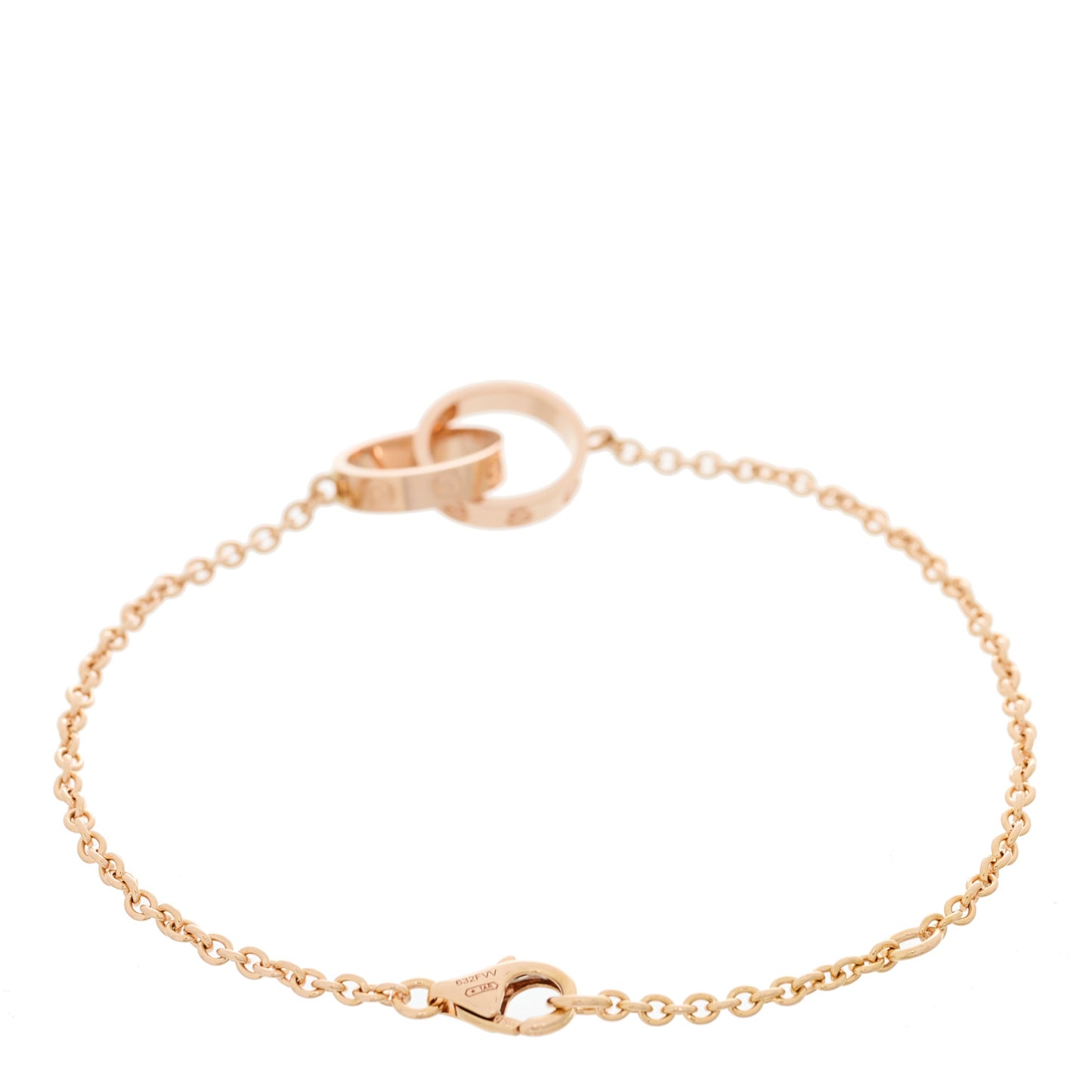 18K Pink Gold Interlocking LOVE Bracelet