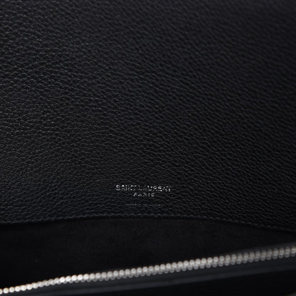 Saint Laurent Grained Calfskin Medium Supple Sac De Jour Black 7 of 18