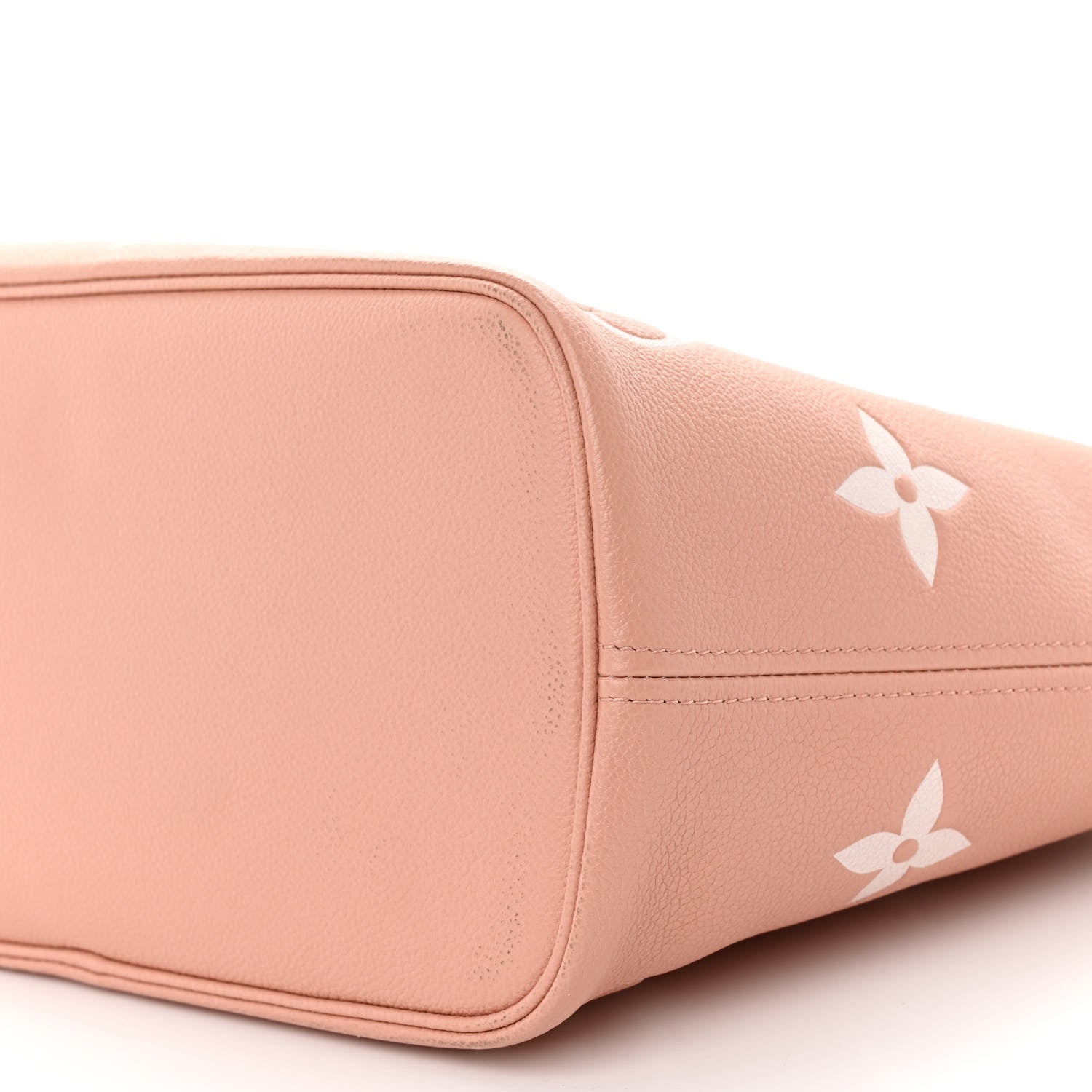 Louis Vuitton Empreinte Monogram Giant Neverfull MM Trianon Pink Cream 9 of 10