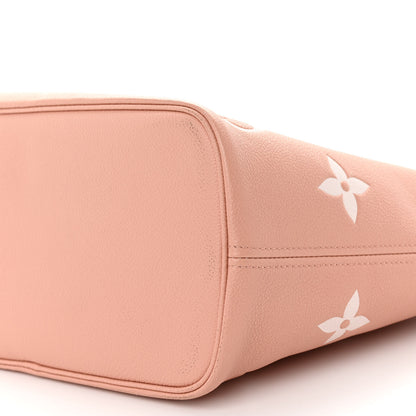 Louis Vuitton Empreinte Monogram Giant Neverfull MM Trianon Pink Cream 9 of 10