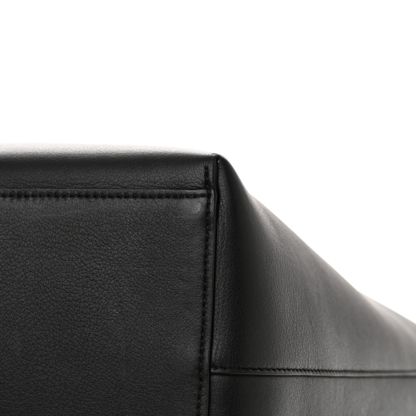 Calfskin Anagram Tote Black