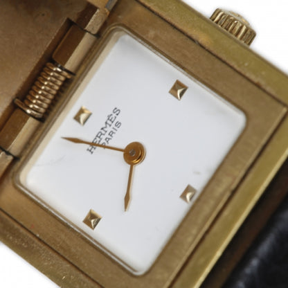Hermes Stainless Steel Barenia 23mm Medor Quartz Watch Noir 3 of 10