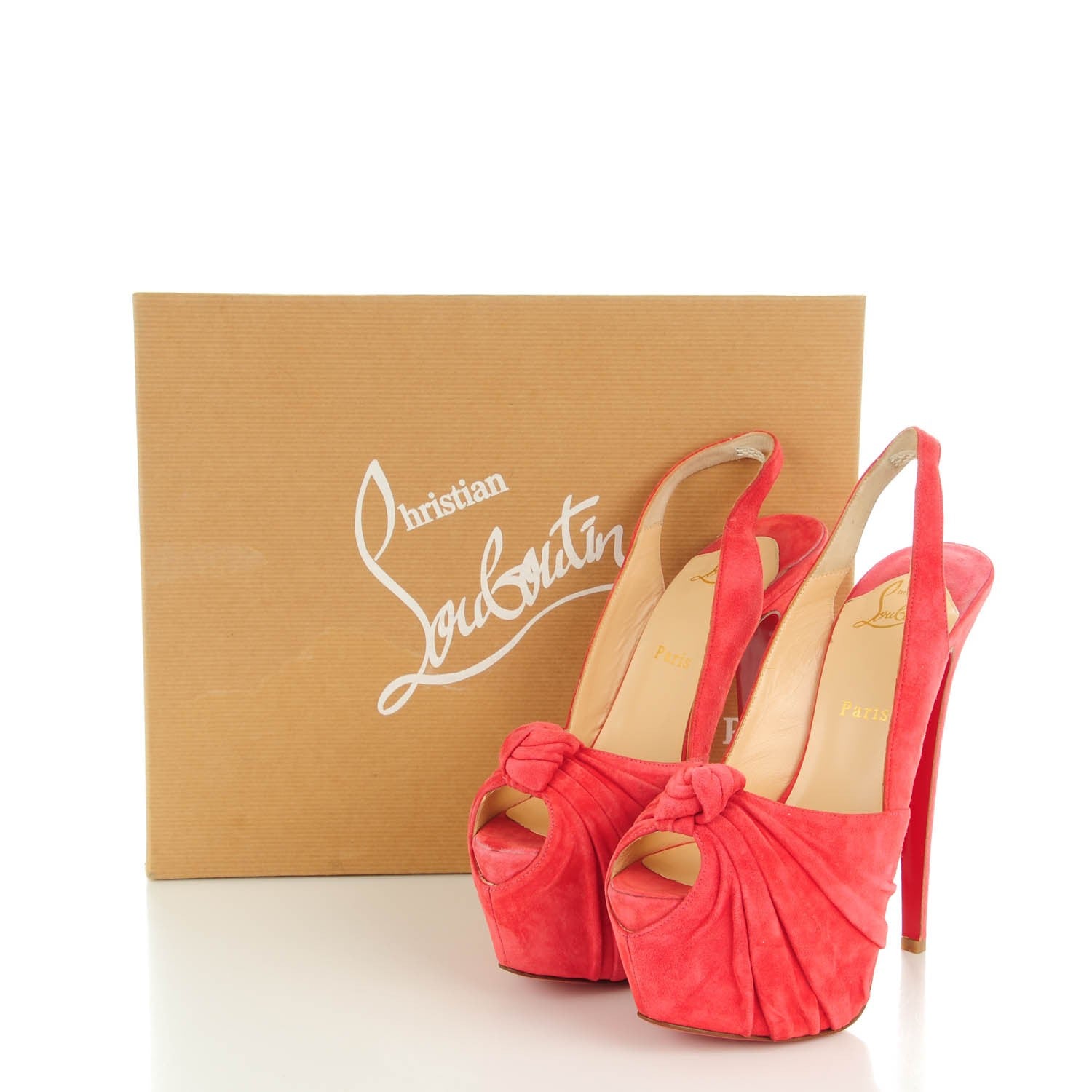 Christian Louboutin Veau Velours Miss Benin 160 Pumps 38.5 Rose Paris 8 of 8