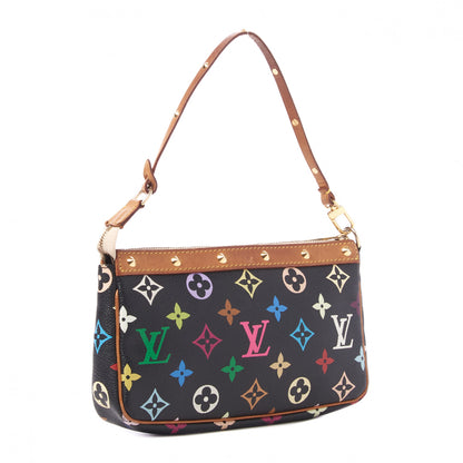 Louis Vuitton Monogram Multicolor Pochette Accessories Black 2 of 8