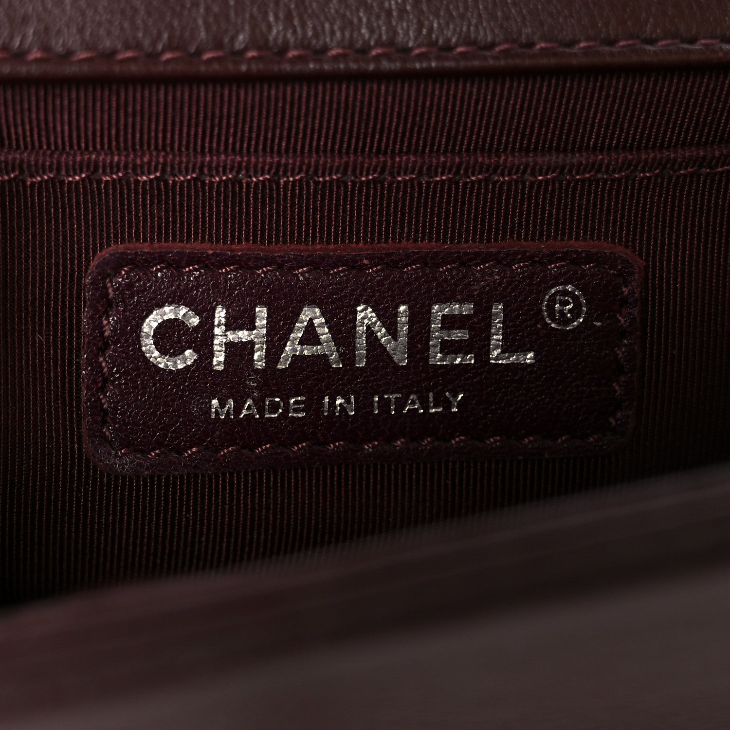 Chanel Calfskin Chevron Quilted Small Boy Flap Burgundy 6 of 10