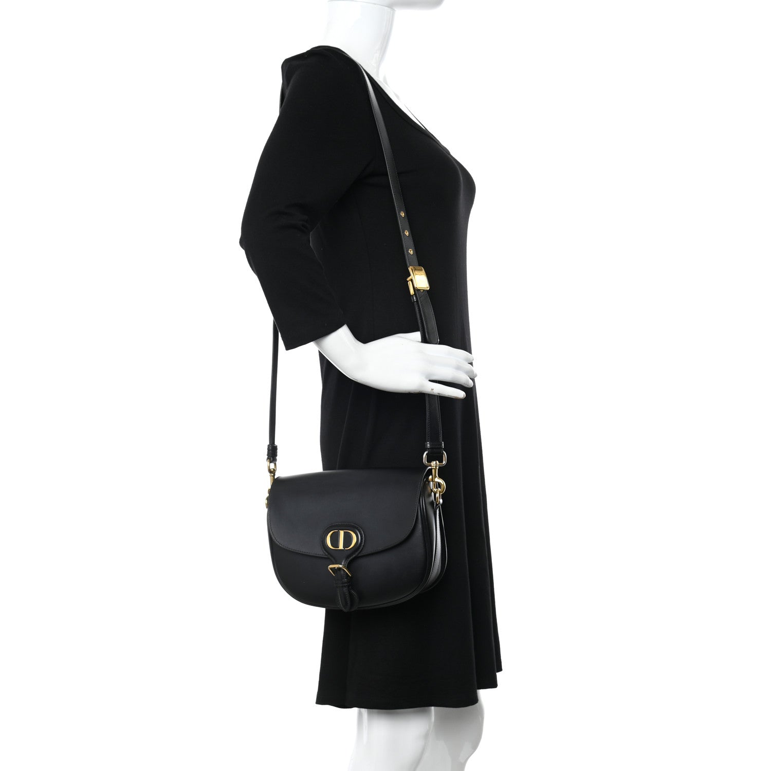 Christian Dior Box Calfskin Medium Bobby Flap Black 2 of 12