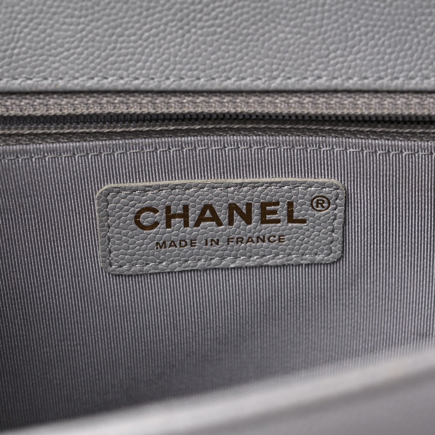 Chanel Caviar Quilted New Medium Boy Flap Grey 7 of 19